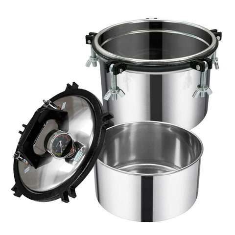 Esterilizador Autoclave Vapor Presión Acero Inoxidable 8L.