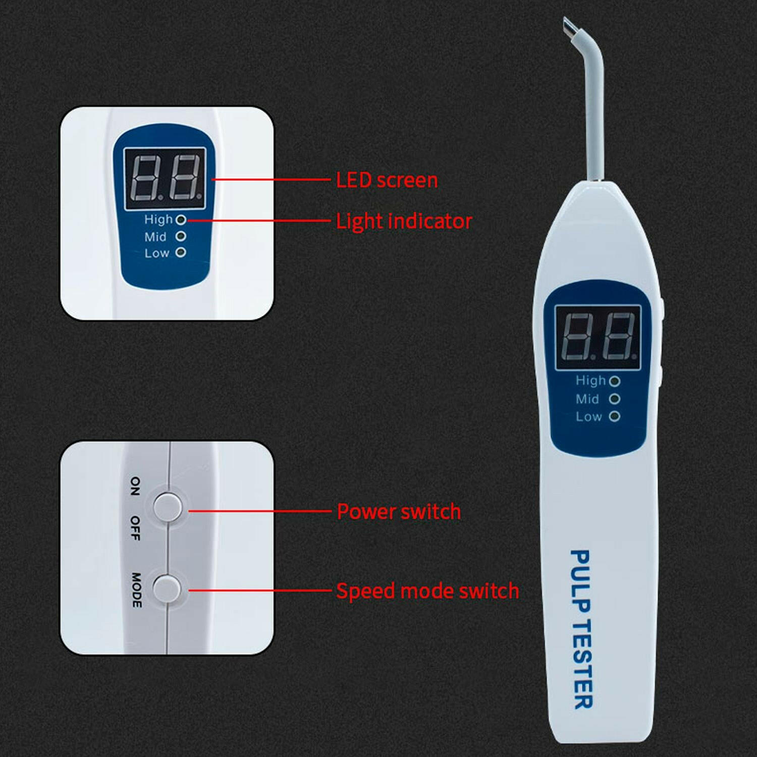 Detector de vitalidad Pulpar Pulp Tester.