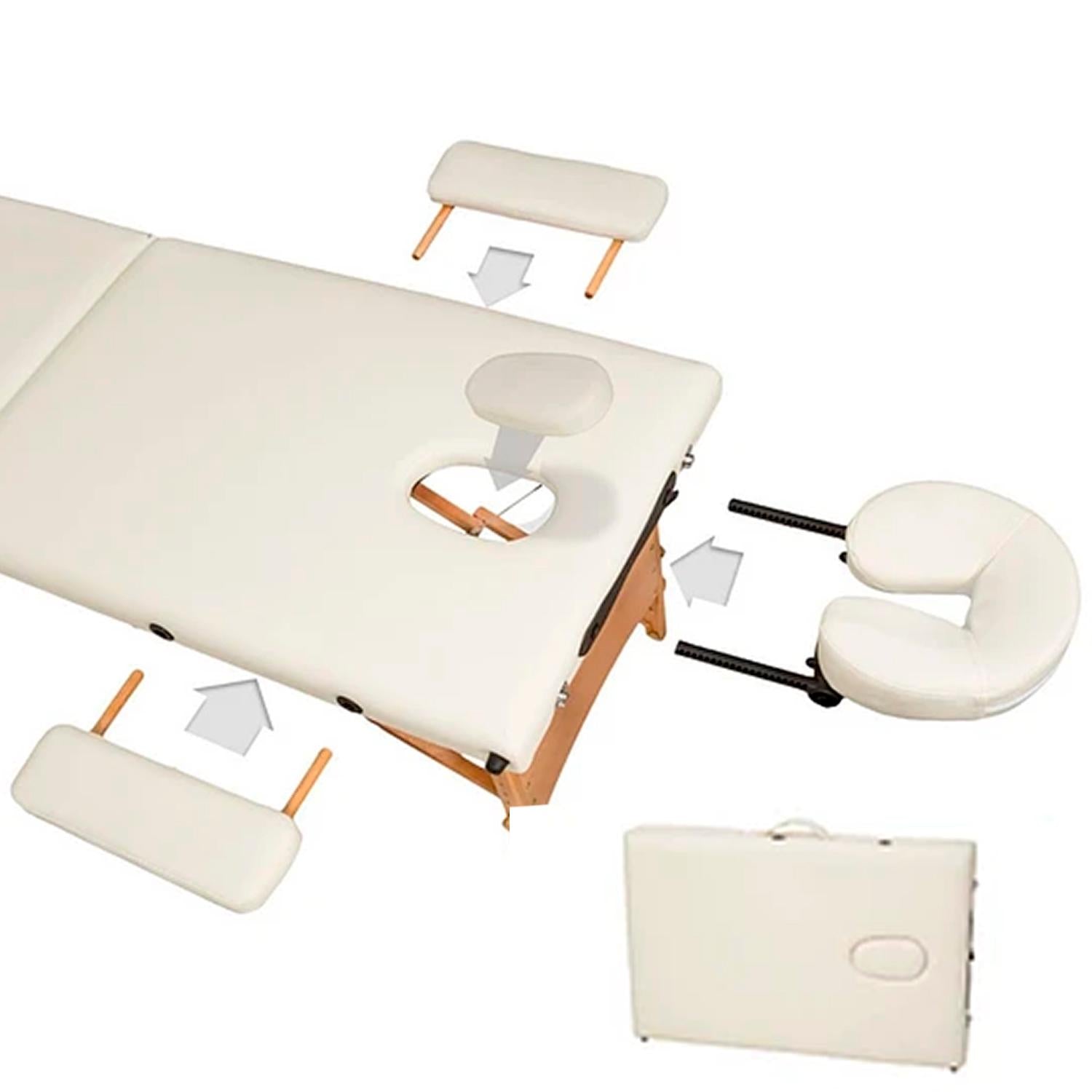 Camilla para Masajes De 3 Cuerpos Portátil.