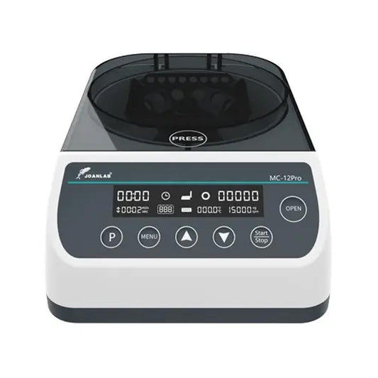 Centrifuga de Alta Velocidad MC-12Pro 12000 RPM Hematocrito, Tubos Tipo Eppendorf, Tres Rotores Incluidos.