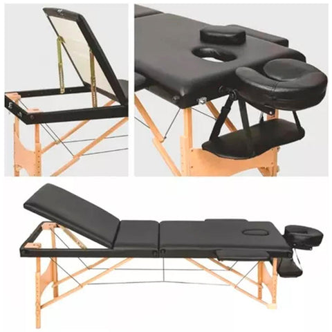Camilla para Masajes De 3 Cuerpos Portátil.