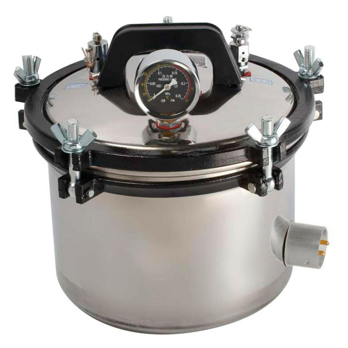 Esterilizador Autoclave Vapor Presión Acero Inoxidable 8L.