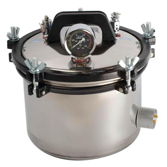 Esterilizador Autoclave Vapor Presión Acero Inoxidable 8L.