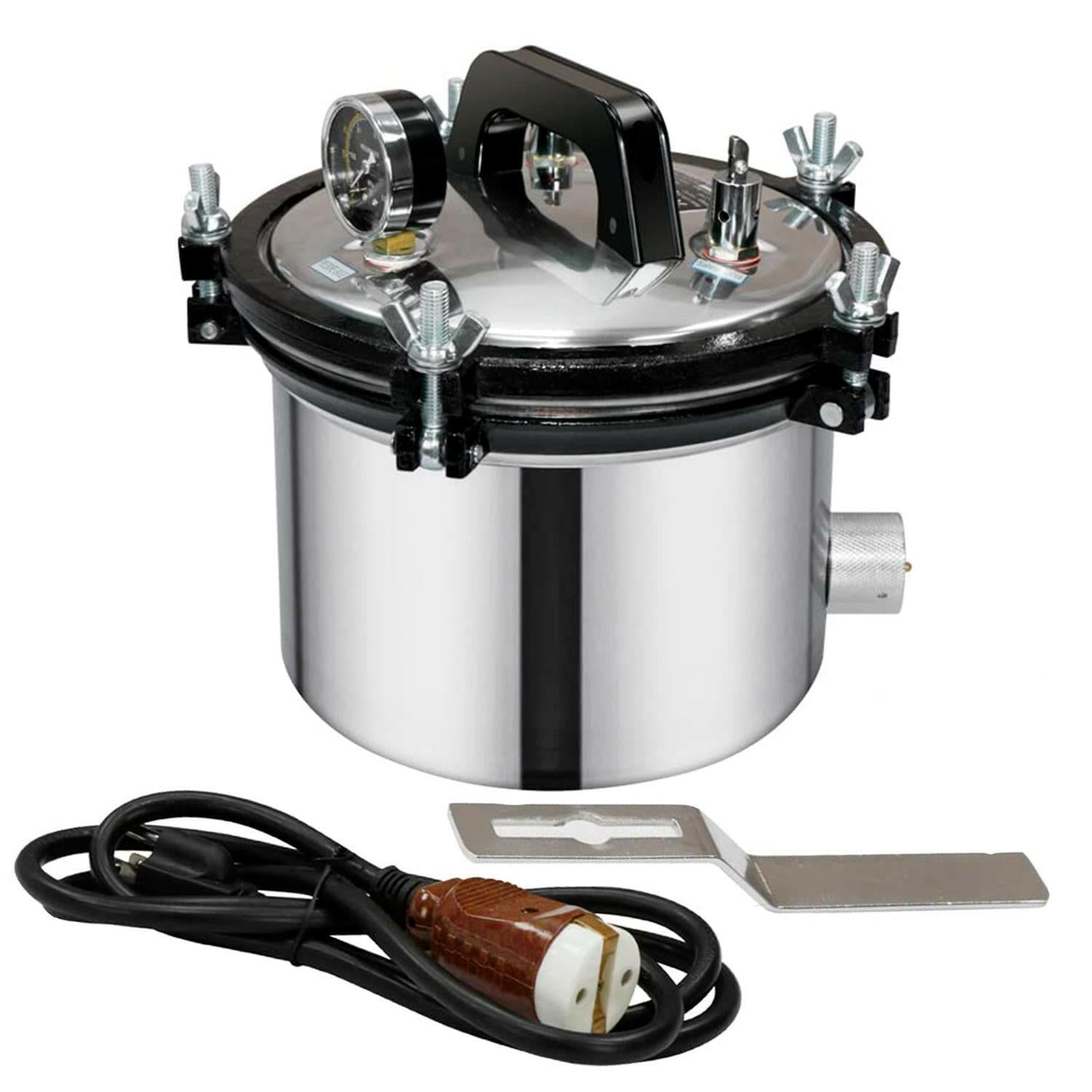 Esterilizador Autoclave Vapor Presión Acero Inoxidable 8L.