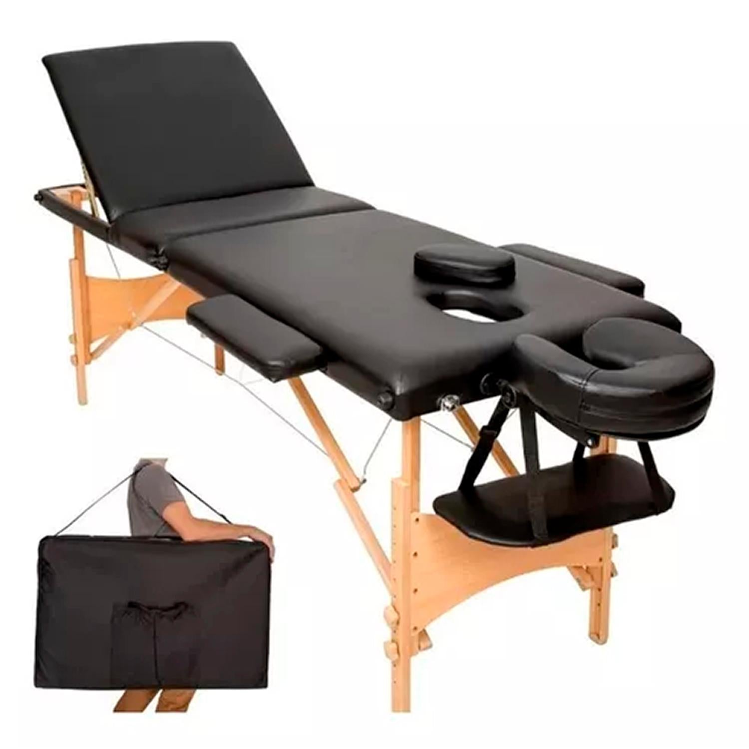 Camilla para Masajes De 3 Cuerpos Portátil.