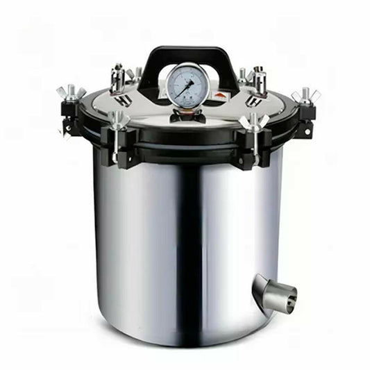 Esterilizador Autoclave Vapor Presión Acero Inoxidable 18L.